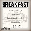 Menu L'emporter - La formule déjeuner à 11€