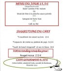 Menu Le Roland Garros - Le menu du jour et suggestions du chef