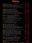 Carte et menu de Pizza La Kour à Saint Denis — La carte