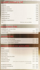 Menu Vapiano - Boissons sans alcool