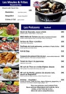 Carte et menu de Restaurant Seaside à Saint Francois — Poissons