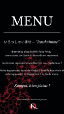 Carte et menu de Kampai à Saint Pierre — Menu
