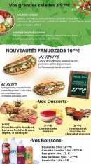 Carte et menu de Pizza Zino à Saint Pierre — Desserts, boissons...