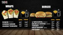 Menu Run tacos - Les wraps et burgers