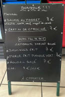 Carte et menu de Ô gourmand des jumeaux à Bras Panon — Exemple de menu
