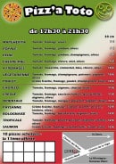 Menu Pizza toto - Pizzas