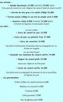 Carte et menu de La ferme du pêcher gourmand à La Plaine des Cafres — Les entrées, plats et gourmandises