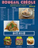 Menu Le Rougail Créole - Les américains, paninis et best seller