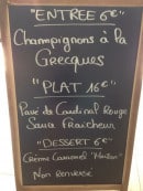 Menu Le Cent7 - Exemple de menu