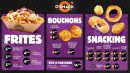 Carte et menu de O'tacos à Le Port — Bouchons, frites