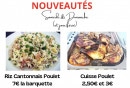 Carte et menu de Rôtisserie Daleau à Le Port — Les nouveautés