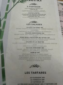 Carte et menu de Le Bambou à L' Etang Sale — A partager, tartares...
