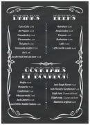 Menu Cantina America - Les boissons