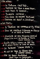 Menu Chez Bobonne - Exemple de menu