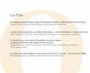 Menu Orangine - Plats