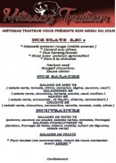 Menu Métissaz Traiteur - Un exemple de menu du jour 