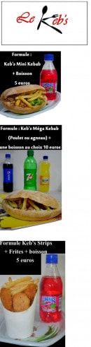 Menu Le Keb's - Les formules suite