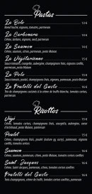Carte et menu de Chez Mama i Fratelli del Gusto à Saint Paul — Les pastas, risottos