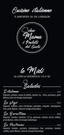Carte et menu de Chez Mama i Fratelli del Gusto à Saint Paul — Les salades