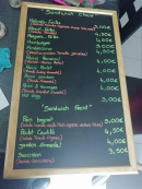 Menu Albertini « K» - Exemple de menu