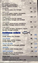 Menu Ambiance pizza 31 - pizzas suites et fin