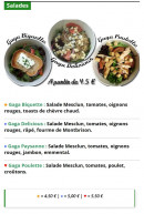 Menu Au gaga burger - Les salades