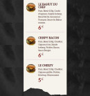 Menu Au P'tit Bahut - Les burgers suite