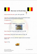 Menu Au Paradis Belge - Les menus