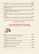 Carte et menu de Aux delices du gallois à Bayeux — Pizzas suite et sandwiches chaudes