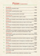 Carte et menu de Aux delices du gallois à Bayeux — Pizzas