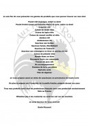 Menu Aux Rots Du Roy - Les suggestions du chef 