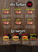 Carte et menu de Aux Tartines et Burgers Gourmands à Mauperthuis — Tartines et burgers