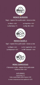 Menu B.B.S - Les menus