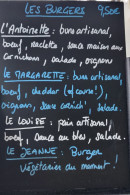 Menu Babaellya - L'ardoise