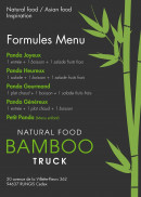 Menu Bamboo truck - Formules