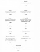 Menu Bella Piadina - Formules, desserts et boissons 