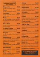 Carte et menu de Biomen Truck Pizza à Saint Meme le Tenu — Les pizzas