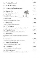 Menu BioPizza - Les pizzas