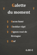 Menu Breizh et Cie - Galettes du moment