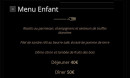 Menu Bustronome - Menu enfant