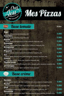 Menu Chez Jess - Les pizzas