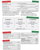 Menu Chez Mike - Le panzerotti, salades, desserts,...