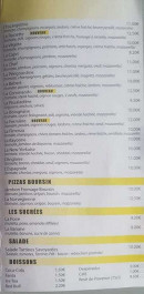 Menu Chez thierry - Les pizzas suite, salades et boissons