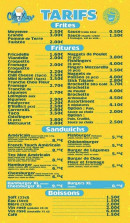 Menu Chez Xav - La carte