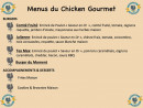 Menu Chicken Gourmet - Les burgers, accompagnements et desserts
