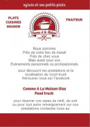 Menu Comme A La Maison - Carte et menu Comme A La Maison Erquery