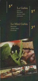 Menu Crock En Live - Gabin et mini gabin 