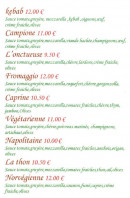 Menu Delice Pizzas - Les pizzas suite