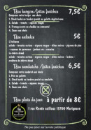 Menu Délices et Saveurs - Les plats à la carte