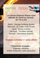 Menu Emporio Pizza - Les informations